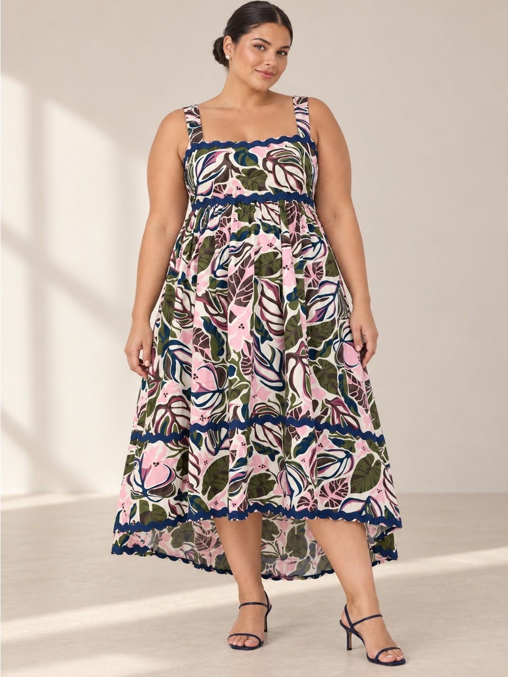 NWT | Belle Isle x Torrid | Floral High-Low Maxi Dress - Size 1X